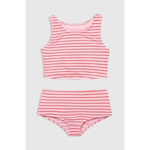 New Gap Kids Tankini sz L (10) Pink Stripe Two Piece Swimsuit
